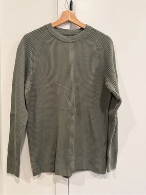 C.P. Company Sea Island Cotton Lens Sweater – Sage Green
